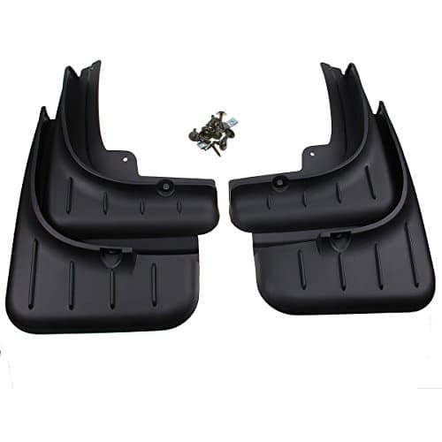 CHAN YOUTH Mud Flaps Splash Guard Protective Fender Mudguard Mudflaps Mud Guards 4Pcs/Set ABS Rubber