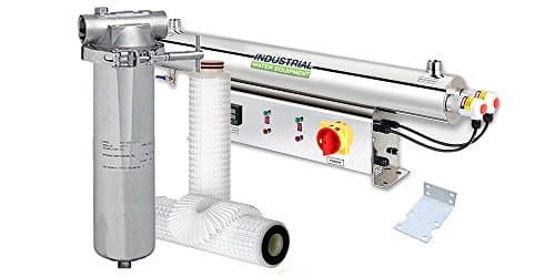 75w UV Ultra Violet Light Water Filter Disinfection System and Stainless Steel Filter Kit 75l/pm - 3/4" Connection (S008 Range)