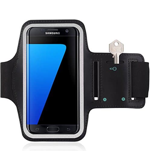 Samsung Galaxy S6 / S6 Edge / S7 / S8 ( Not for S7 Edge and S8+ Plus ) Running Sports Armband Gyms Fitness Workout ARM Band Cover Strap