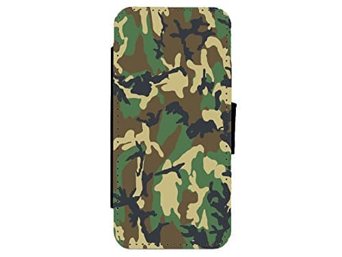 DPM Green Camouflage Colours &amp; Patterns Army Leather Flip Phone Case Cover - Wallet - For (Samsung Galaxy S4 Mini)