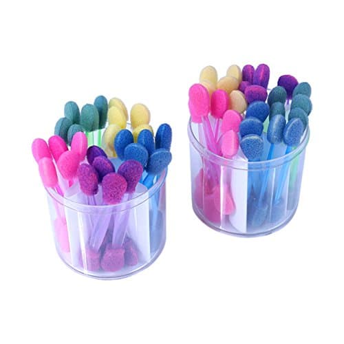 Gracelaza 25 Pieces Disposable Eyeshadow Wands Brushes Makeup Applicators Kit