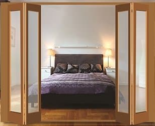 Henderson Folding Door Hardware for 4 Doors (2+2) Weighing up to 25 Kilogram (Track Length 2400mm) - Doors Not Included