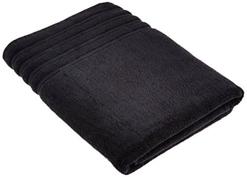 Traditional Mafia 100% Zero Twist Cotton Oversized Bath Sheet/Beach Towel, 1000 GSM, Black