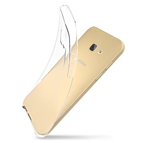 Samsung Galaxy A3 2017 case clear (5.2") Azorm Crystal Edition Thin TPU Silicone Phone Cover, Ultra Clear Anti-Slip and Anti-Scratch Bumper - Transparent