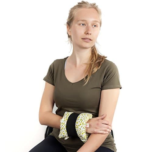 ✿ HEATING PADS for JOINTS ✿ 35x15 cm Microwavable Wheat Bag with Lavender Flowers and Washable Cover Heat and Cold Pack 100% Cotton Fabric Handmade ➤ST10