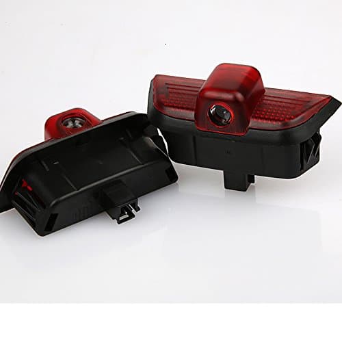 Welcome Light,lollychan 1 pair LED Courtesy Lights Easy Installation Car Door Laser Projector Logo Ghost Shadow Lights for Benz C Class W204 2007-2013 with Door Upholstery Remover