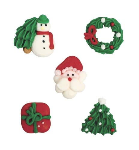 CULPITT Assorted Christmas cake cupcake toppers