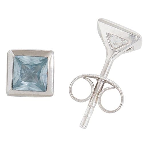 Basic Silver Earrings 01.1101hb Women's Earrings Sterling Silver with Cubic Zirconia