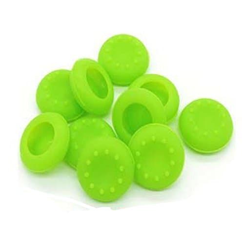Haoponer 10Pcs Green Silicone Analog Controller Thumb Stick Grips Cap Cover for Playstation3 PS3 PS4 Xbox 360 Xbox one Game Accessories Replacement Parts