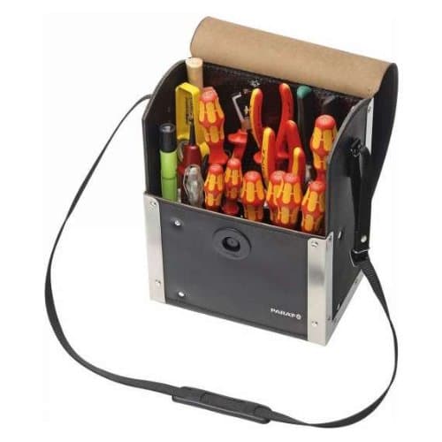 230 x 140 x 300 mm Handy Tool Bag from Cow Leather with Magnetic Catch