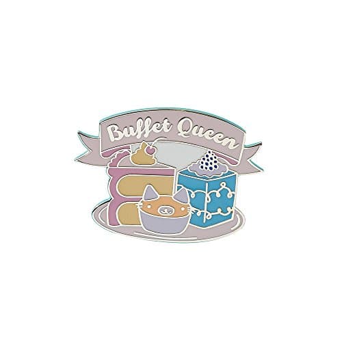 Punky Pins Buffet Queen Enamel Pin Badge - One Size