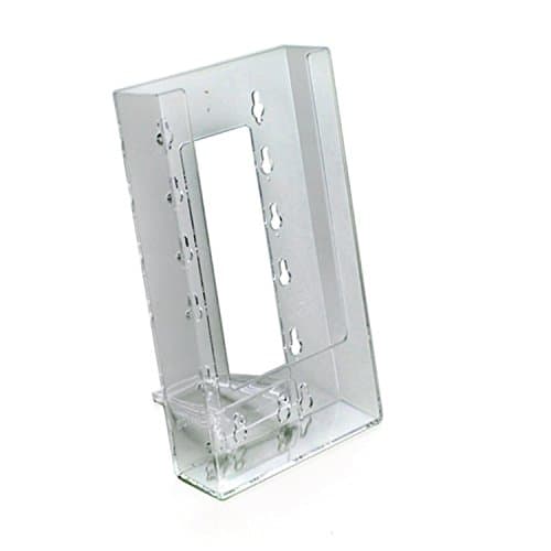 ClipLock 1/3rd A4 Top/Wall Mount Trifold Leaflet Holder Counter - Clear (Pack of 5)