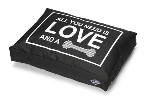 Cushion D&amp;D All You Need is Love, 60 x 40 x 12 cm, Black