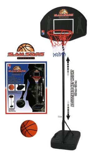 1.97m JUNIOR BASKETBALL SET! ABS BACKBOARD. HOOP W/ NET. BALL & PUMP. HEAVY BASE