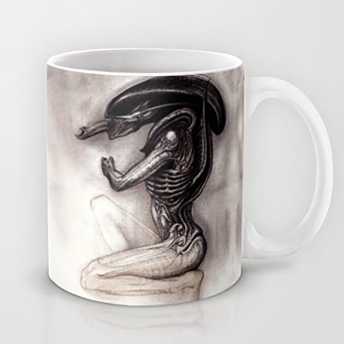 ALIEN - Xenomorph Coffee Mug Geramic Mug Funny Mug 11 Oz. Hot Mug
