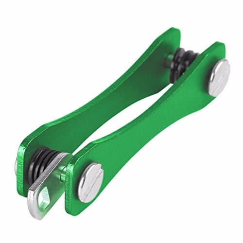 Key Organiser Portable Very Light Easily Placed In Your Pocket Compact Key Holder, Holds 2-10 Keys Suitable for Car, Home Most Keys Green