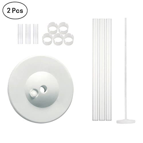 Aipark Balloon column base/stick/plastic poles with 10pcs Balloon Rings for Balloon Arch Wedding Party Garden decorations