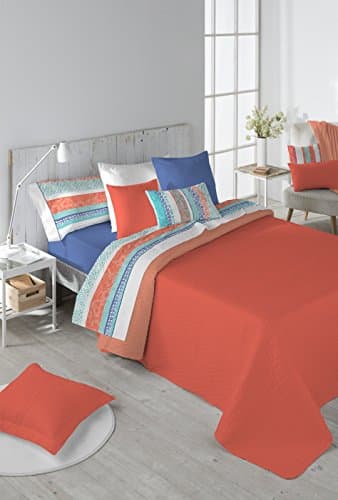 Two Coloured Spring/ Summer Quilt - Free Shipping - All bed dimensions - Two-tone Duvet (Bed of 60" (King), Coral)