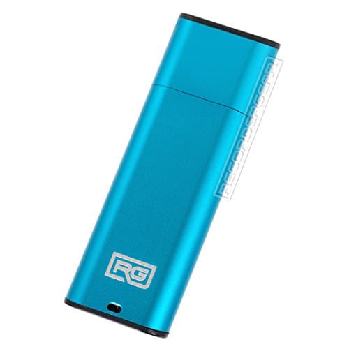 FD10 8GB USB Flash Drive Voice Recorder / Small 192kbps HD Quality Audio Recording Device / 16hr Battery &amp; 90hr Capacity (Blue)