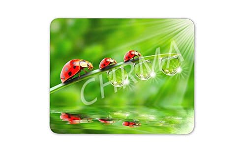CHRMA Gaming Mouse Pad 11.8 x 9.2 Inches Colourful Ladybird Mouse Mat Pad - Ladybug Bug Insect Fun image 345