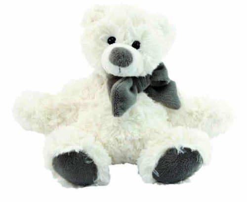 Kalidou 770644 Polyester Polar Bear with Knot 15 cm Grey