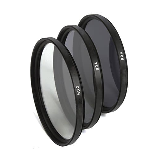 52MM (ND2+ND4+ND8) 3 Pieces Kit, Neutral Density Professional Filters For NIKON D7100 D7000 D5200 D5100 D5000 D3300 D3200 D3100 D300 D90 D80 and any other DSLR Camera with 52MM Lens