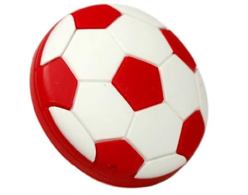 Unilocks Children Room Cabinet Rubber Drawer Pull Knobs Red Football (D: 1.57 Inch H: 0.90 Inch)