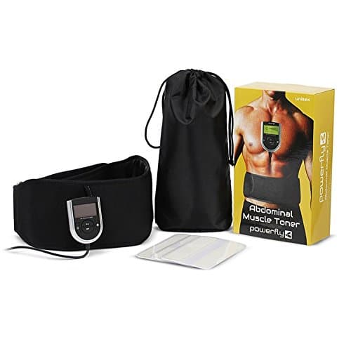 Flex Belt Ab Belt Ab Toner Muscle Toner Ab Workout Abdominal Belt EMS Belt for Men and Women,Black