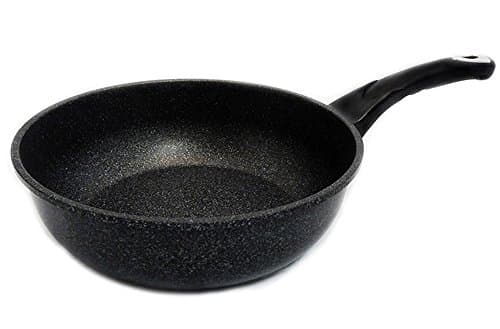 Excelife Dolche Marble coating Wok pan, Black, 10.5"