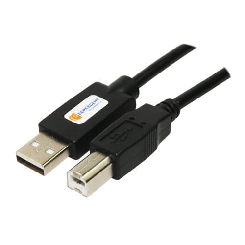 Decrescent USB 2.0 A Male to B Male Printer Cable Lead for Canon Printers Including PIXMA MX S SELPHY MX320 MX330 MX340 MX350 MX410 MX420 MX435 MX700 MX7600 MX850 MX860 MX870 MX885 Pro 9000 Mark II MX895 S200 S200X S300 S330 Photo S330D S400 S400X S450 S4500 S500 S520 S520X S530D S5400 S600 S630 S6300 S750 CP800 (See description for full compatibility) - 5m