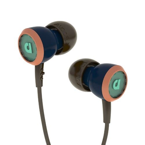 Audiofly AF33 Selvage Blue Mic Earphones Blue