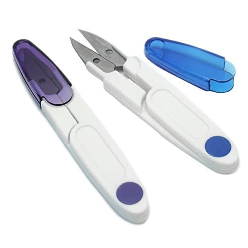 ohofy 2pcs New Plastic Handle Sewing Snip Thread Tailors Cutter Scissors Hot Sale