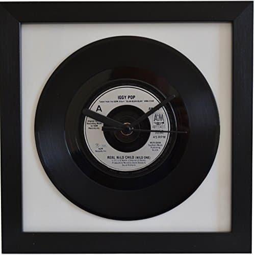 Iggy Pop - Real Wild Child - 7" Vinyl Single - Framed Wall Clock