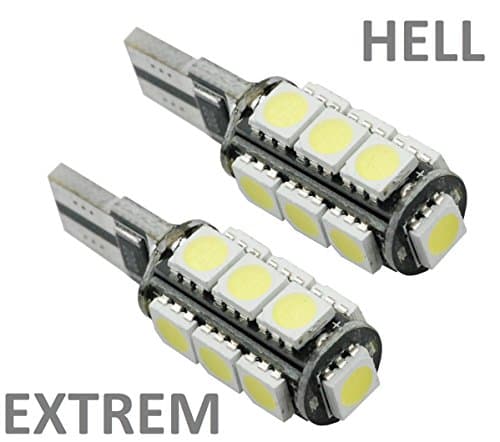 L &amp; P B516 2 T10 W5 W 13 x 5050SMD No Error Message * Canbus LED Xenon Look PARKING LIGHT BULB WHITE