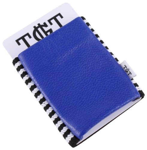 Blue/Black/White Elastic Card Holder by TGT Tight Wallets