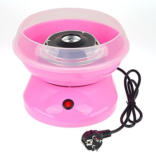 220V Electric Candy Floss Making Machine Cotton Sugar Candy Floss Maker Party DIY (Pink)