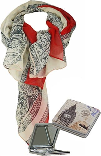 Juwe Moden Women's Neckerchief Red-beige Large