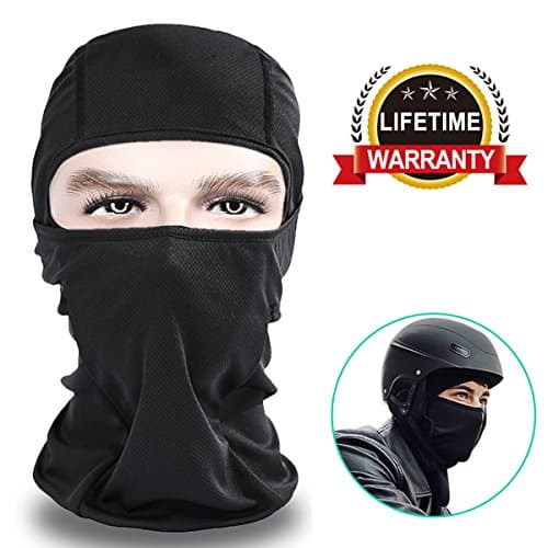 [Pack of 2]Balaclava Mask, Thin Windproof Full Face Mask Hats Neck Protection Driving Mask Sunscreen Outdoor Bike Black