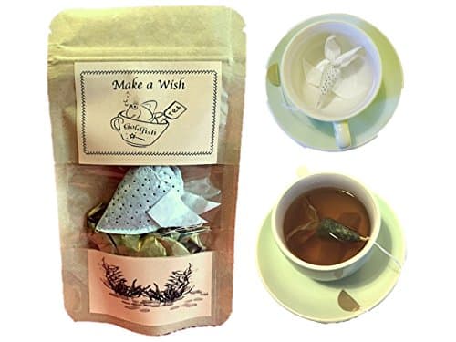 Goldfish tea bag, PEPPERMINT &amp; MELISSA, Make a Wish gift, Personalised Good Luck gifts, gift for colleague, tea gift, small tea gift, novelty gift
