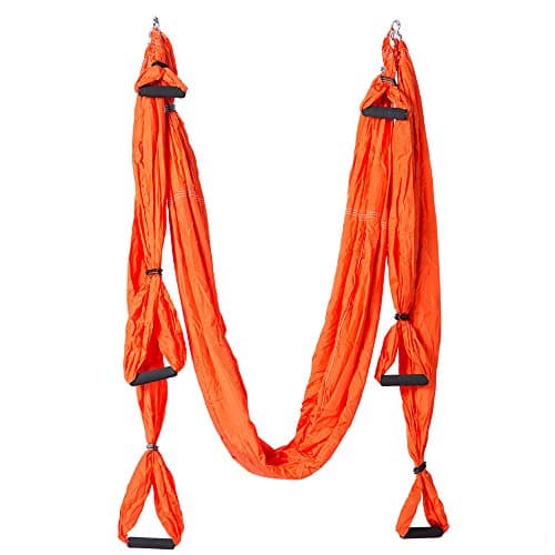 Aerial Yoga Swing Flying Hammock Inversion Tool Set Aerial Silk Yoga Set Safe Aerial Exercises Kit Antigravity yoga Swing