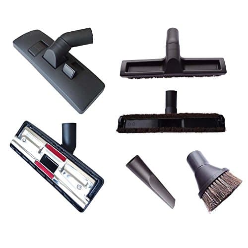 4 Different Carpet/Hard Floor Vacuum Cleaner Nozzle, Crevice Tool & Dusting Brush + 20 Vacuum Cleaner Bags for Siemens VS 08 GP 1269 green power plus Düsenset ohne Staubsaugerbeutel