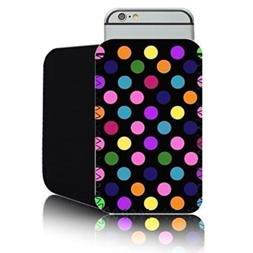 'Polka Dot' Fashion case for Apple IPHONE 6 & 6S (4.7inch) Slip Pouch (L) Cover