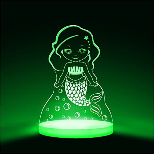 Total Dreamz Mermaid Multicolored Automatic Intelligent LED Night Light, Remote Control, Factory Direct
