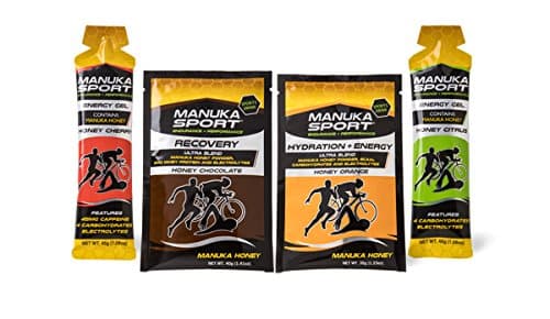 Manuka Sport Gels &amp; Drinks - Sample Pack for Energy, Hydration and Recovery