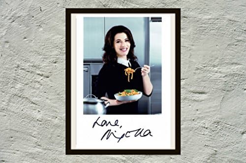 NIGELLA LAWSON SIGNED AUTOGRAPH (PP) A4 APPROX ON BLACK FRAME Mint condition
