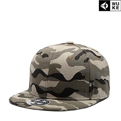 GKRY Baseball Cap Snapback Trucker Hat  Camouflage baseball cap flat along the cap spring and summer, its