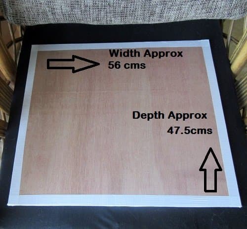 2 x (56 x 47.5cms) SOFA-CHAIR-SETTEE-SUPPORTS-9-mm-Plywood-Strengthen-Sagging-Renew-Under-Cushion
