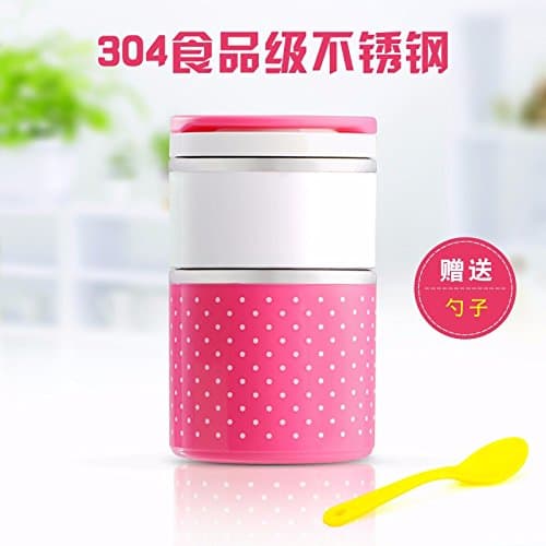 lzzfw Lunch Box 304 Stainless Steel Sub-Grid Students Keep The Children'S Mini , B