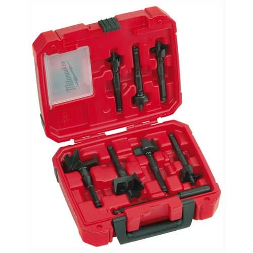 Precise Engineered Milwaukee 7 Piece Self Feed Auger Drill Bit Set 25 - 65mm [Multi Set] - w/3yr Rescu3® Warranty