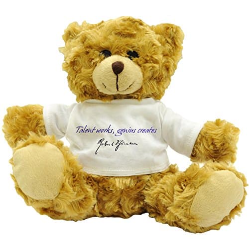 Talent works, genius - Robert Schumann - Plush Teddy Bear